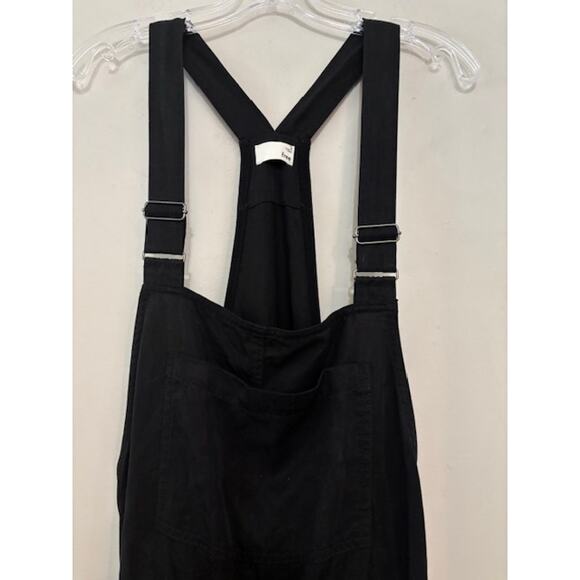 Aritzia Wilfred Free Beatriz Romper Overalls Shorts Black Womens Medium Coastal - Picture 4 of 9